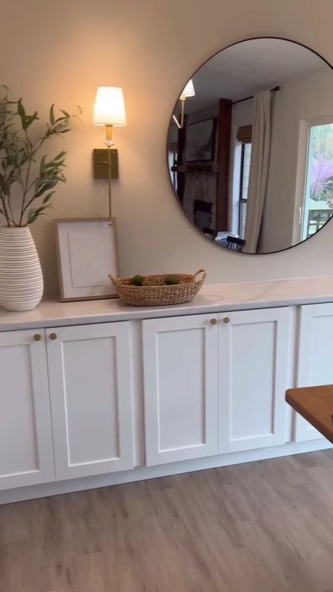 Transforming dead space into a functional masterpiece! 🛠️ @delancey.diy works her magic with IKEA Sektion kitchen cabinets, creating a… | Instagram Ikea Sektion Kitchen, Built In Sideboard, Dining Room Built Ins, Ranch Makeover, Ikea Sektion, Dining Room Built In, Built In Buffet, Sektion Kitchen, Wellness Space