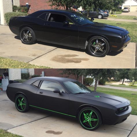 If you would like to get your vehicle in a finish like this with matte black paint or plasti-dip, then please send me a message and I'll send you my phone number    I black out taillights, rims, and paint motorcycles as well.   Starting at $600-$1000 Black Car Accessories, Car Pinstriping, Dip Ideas, Matte Black Cars, Black Paint Color, Pink Rims, Car Fix, Ford Ka, Cars 2