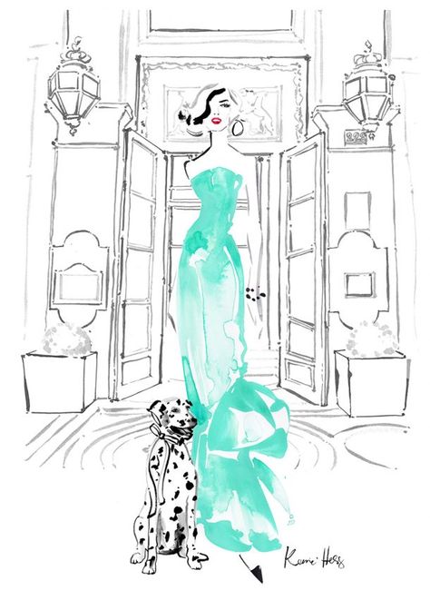 Megan Hess Illustration, Kerrie Hess, Megan Hess, Fashion Art Illustration, Fashion Illustrator, Australian Artists, Pics Art, Tiffany Blue, Fashion Sketches