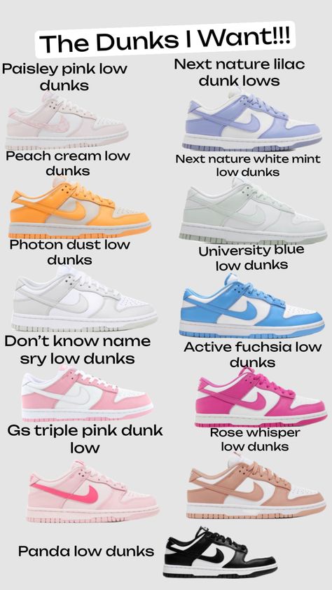 #dunks#nike#shoes#wants Dunks Sneakers, Shoes Nike Dunks, Nike Shoes Women Fashion, Pretty Sneakers, Trendy Shoes Sneakers, Cute Nike Outfits, Preppy Shoes, Nike Fashion Shoes, Pretty Shoes Sneakers