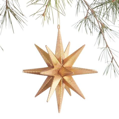 Unique Christmas Ornaments, Ornament Tree, Metal Christmas Tree, Wood Bead Garland, Star Ornament, Decorations Christmas, Beaded Garland, Seasonal Gifts, World Market