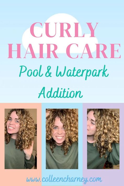 Restore Curly Hair, Water Park Hair, Damaged Curly Hair, Natural Hair Shampoo, Curly Hair Care Routine, Waves Curls, Pool Hairstyles, Curly Girl Method, Bouncy Curls