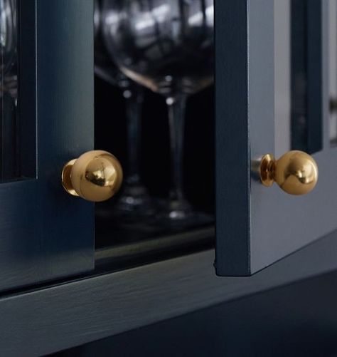 Cabinet Door Knobs | Rejuvenation Brass Cabinet Hardware Kitchen, Polished Brass Kitchen Hardware, Unlacquered Brass Kitchen Hardware, Rejuvenation Hardware, Light And Dwell, Brass Cabinet Hardware, Unique Cabinets, Kitchen Refresh, Interior Design Resources