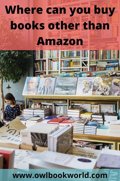 Tired of buying through Amazon? Want to buy through smaller companies? Here is a list of places where you can buy books other than Amazon. Some are still a somewhat big company while others are a lot smaller. Where To Buy Books, Cheap Books Online, Bookstore Ideas, Buying Books, Amazon Selling, Must Read Novels, Adventure Journal, Book World, Ebook Promotion