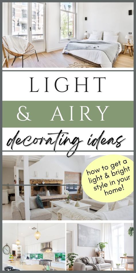 Light Color Decor Living Room, Soothing Home Decor, Light And Airy Living Rooms, Airy Home Design, Ways To Brighten Your Home, Light And Airy Decor, Pnw Aesthetic Home Decor, Airy Living Room Ideas, Airy Living Room Decor