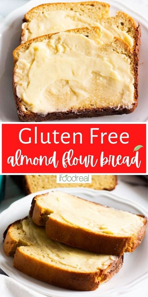 This quick Almond Flour Bread is yeast free, fuss free, and wonderfully light, moist, and crusty! Just mix, bake, slice, and enjoy this paleo, low carb, gluten free bread for sandwiches, toast, and dipping! Aip Bread, Almond Bread Recipe, Almond Flour Bread Recipes, Bread For Sandwiches, Sugar Free Bread, Make Almond Flour, Yeast Free Breads, Almond Flour Bread, Gluten Free Yeast Free