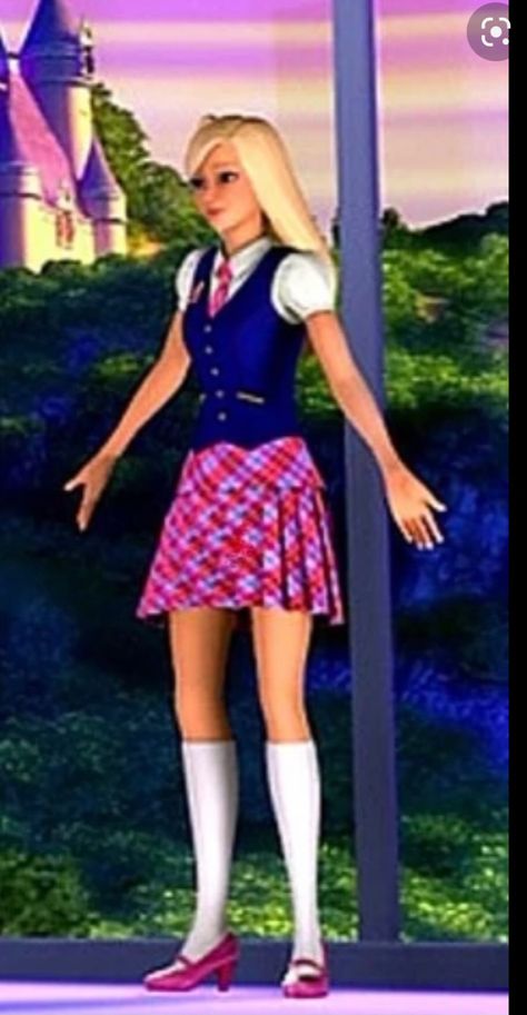 Princess Charm School Uniform, Comicon Outfit, Blair Willows, Movie Premiere Outfit, Barbie Princess Charm School, Princesa Sophia, Queen Isabella, Princess Charm School, School Costume