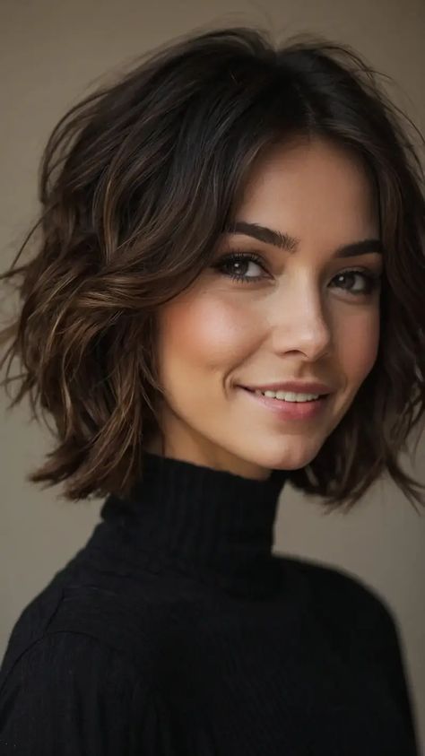 Hair Today, Gone Tomorrow: 15 Stylish Short Hair Ideas for Round Faces - TecArticles Women's Medium Length Haircut, Haircuts With Bangs Round Face, Short Hairstyle For Thinner Hair, Short Hairstyle Round Face, Short Hair Cuts For Women Thinner Hair, Short Medium Length Haircut, Short Cut Hair, Bobs For Round Faces, Rambut Brunette