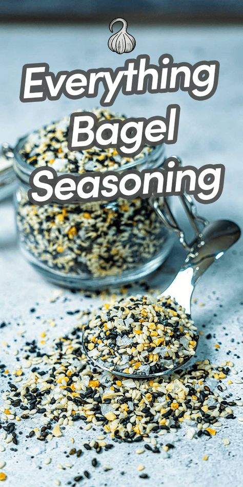 What makes an Everything Bagel so special? It's the everything bagel seasoning, of course! This delightful blend of savory, salty & crunchy elements adds that gourmet touch to anything you put it on! Via @umamiology Bagel Seasoning Recipe, Everything Bagel Seasoning Recipes, Homemade Everything, Bagel Dip, Bagel Toppings, Homemade Spice Mix, Everything Bagel Seasoning, Spice Mix Recipes, Seasoning Recipe