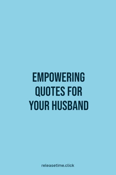 Every husband loves to hear words of encouragement after a tough day. Whether he’s feeling down or just needs a boost, sharing thoughtful and inspiring quotes can lighten his mood. Explore these uplifting phrases crafted to strengthen your bond and remind him how cherished he is. From love quotes to motivational sayings, discover ways to support your partner emotionally. Sending him these words will show him he is never alone and always has you cheering him on Notes To Husband Love, Loving Partner Quotes, Amazing Partner Quotes, Support Your Husband Quotes, Uplifting Words For Him, Words Of Encouragement For Husband Work, Motivation Quotes For Husband, Uplifting Quotes For Husband, Quotes To Encourage Him