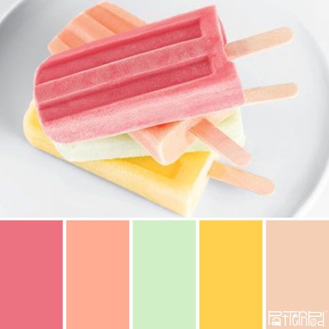 Popsicle Pastels #patternpod #patternpodcolor #color #colorpalettes Sorbet Colour Palette, Rainbow Sherbet Color Palette, Popsicle Color Palette, Sorbet Color Palette, Bright Happy Color Palette, Bright Pastel Color Palette, Summer Color Palette, Color Vibe, Colour Combos