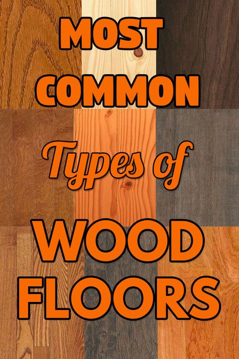 A list of the ten most common types of wood used for wood floors. These are all hardwoods grown in the United States, except for Bamboo. Oak flooring is the most common type of hardwood in the US. When shopping for a hardwood floor be informed of your options, the pros and cons of each and what to look for. Hardwood Floor Patterns, Types Of Hardwood Floors, Bamboo Wood Flooring, Wood Floor Colors, Refinish Wood Floors, Warm Wood Flooring, Types Of Wood Flooring, Old Wood Floors, Hardwood Floor Colors