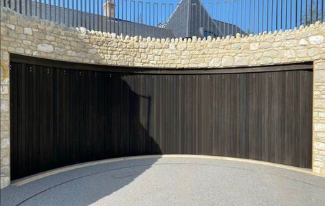 Curved Garage Doors, Curved Sliding Door, Timber Garage Door, Sliding Garage Doors, Timber Garage, Sectional Garage Doors, Retractable Door, Glass Garage Door, Southern England