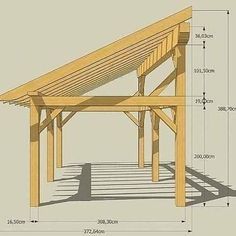 Terrasse Med Tak, Reban Ayam, Design Per Patio, Carport Designs, Rustic Porch, Wood Shed, Building A Shed, Pergola Plans, Detailed Photos