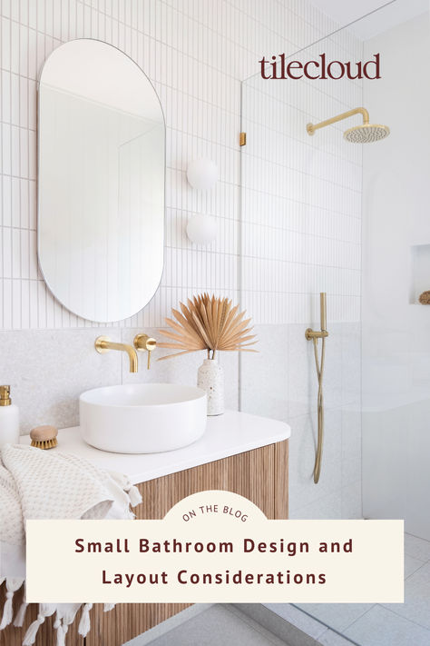 Small bathrooms can have a big impact — limited space doesn’t have to mean limited style and functionality. Turn your tiny bathroom into a space you’ll love with smart design! Learn how easy it can be to make the most of your space. Small Bathroom Design Layout, Small Space Bathroom Design, Small Bathroom Layout, Quiz Design, Bathroom Design Layout, Small Space Bathroom, Matte Material, Grey Tiles, Grout Color