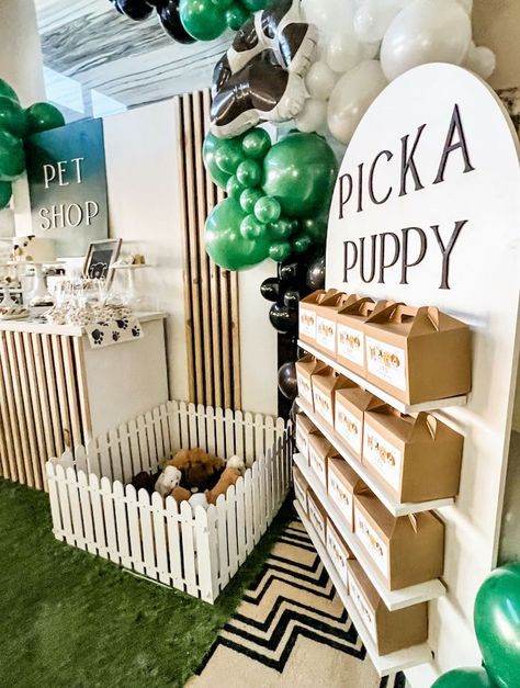 Adopt A Puppy Party, Puppy Birthday Party Theme, Dog Adoption Party, Pet Adoption Birthday Party, Puppy Party Favors, Pet Adoption Party, Adopt A Puppy, Dog Themed Birthday Party, Dog Themed Parties