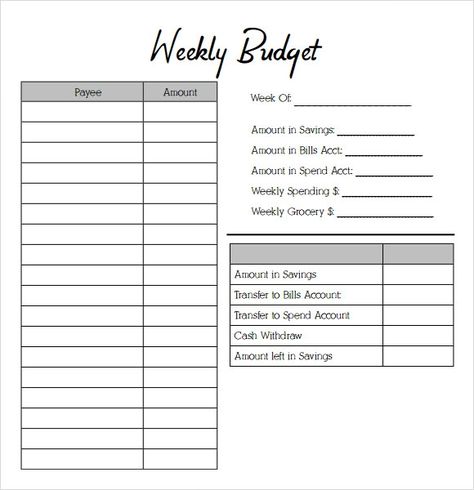 Weekly Budget Templates | 14+ Free MS Word, Excel & PDF Weekly Budget Printable, Budget Sheet Template, Personal Budget Template, Printable Budget Worksheet, Weekly Budget Template, Budget Spreadsheet Template, Budget Planner Free, Budget Template Free, Weekly Budget Planner