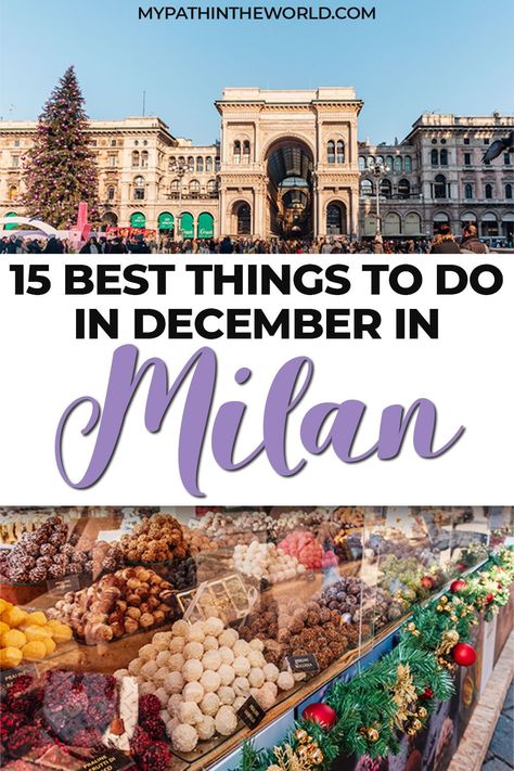 If you're ready to get into the holiday spirit, here's my ultimate travel guide for Milan in winter with all the best activities, from enjoying the Christmas markets to seeing concerts to finding the most beautifully decorated buildings. Milan Italy Christmas, Milan At Christmas, Christmas In Milan, Milan In December, Milan In Winter, Milan Christmas, Milan Winter, Winter In Italy, Europe Winter Travel