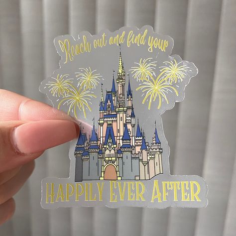 Happily Ever After Tattoo Disney, Happily Ever After Tattoo, Happily Ever After Fireworks, Firework Tattoo, Happily Ever After Disney, Disney Fireworks, Disney Stickers, Disney Tattoo, Fandom Fashion