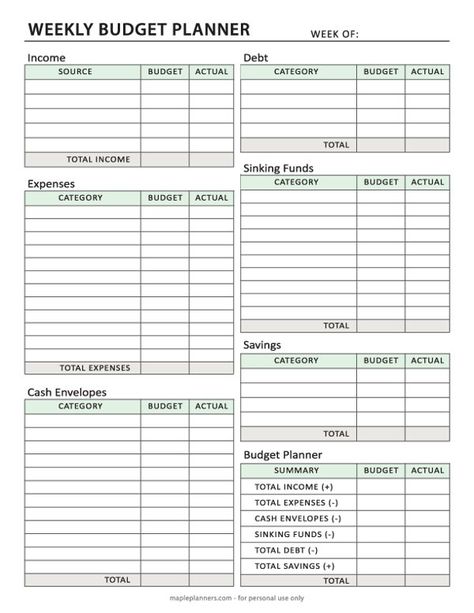 Weekly Budget Printable, Financial Budget Planner, Weekly Budget Template, Free Budget Printables, Budget Planner Free, Budget Template Free, Weekly Budget Planner, Money Planner, Financial Budget