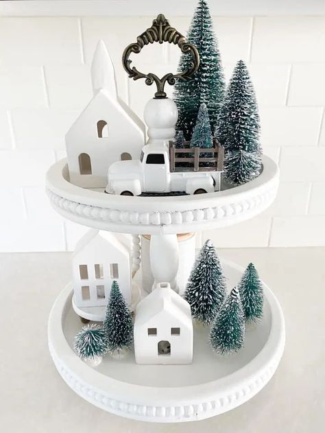 12 Christmas Anne Marie Irey D Christmas Decorations Indoor, Farmhouse Rustic Decor, Christmas Village Sets, Table Room, Christmas Village Houses, Christmas Material, Christmas Room Decor, Christmas Room, Indoor Christmas Decorations