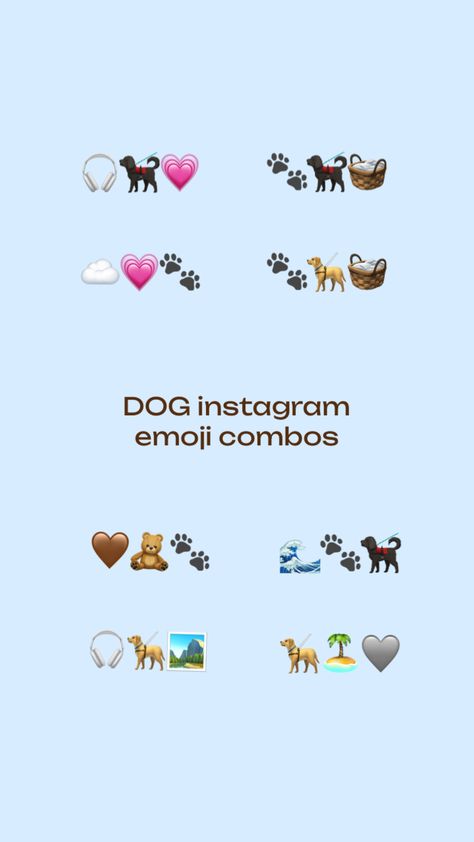 Dogs Captions Instagram Cute, Dog Captions For Insta, Dog Instagram Captions, Pet Influencer, Good Apps For Iphone, Cute Emoji Combinations, Dog Emoji, Bucket List For Teens, Instagram Business Marketing