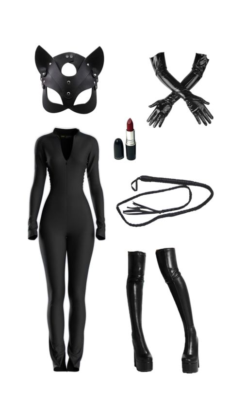 #catwoman #halloween #halloweencostume Cat Women Halloween Costumes, Catwoman Halloween, Catwoman Halloween Costume, Catwoman Outfit, Partner Halloween Costumes, Catwoman Costume, College Costumes, Catwoman Cosplay, Hallowen Ideas