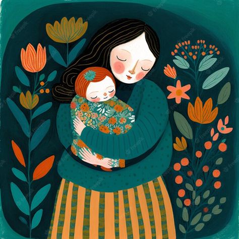 Mother Love Illustration, Mother Holding Baby Drawing, Mother Illustration Art, Mom Illustration Art, Mothers Illustration, Mother And Baby Drawing, Baby Illustration Art, Breastfeeding Illustration, Mother And Child Illustration