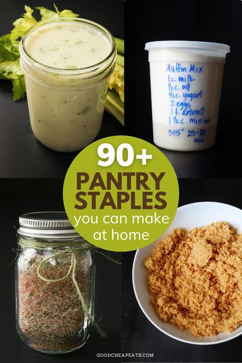 Make Your Own Pantry, Homemade Dry Mixes, Homemade Spice Mix, Homemade Pantry, Diy Pantry, Kitchen Needs, Homemade Spices, Homemade Seasonings, Meals In A Jar