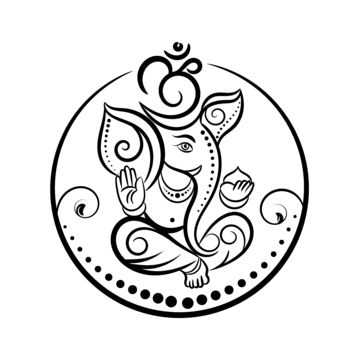 Ganesh Clipart Black And White, Lord Vinayaka Drawings, Vinayagar Drawing Image, Vinayaka Images Drawing, Ganpati Outline, Vinayagar Logo, Ganpati Bappa Logo, Ganesh Logo Design, Ganesh Outline