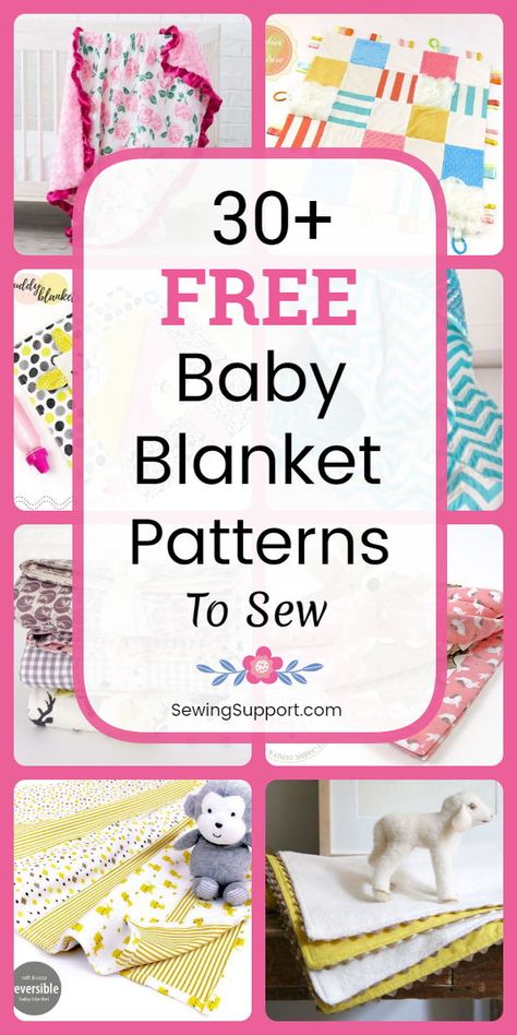 Baby Blankets To Sew, Blanket Sewing Patterns, Diy Baby Blankets, Baby Blanket Sewing, Homemade Baby Blankets, How To Sew Baby Blanket, Blanket Sewing, Homemade Blankets, Baby Blanket Patterns