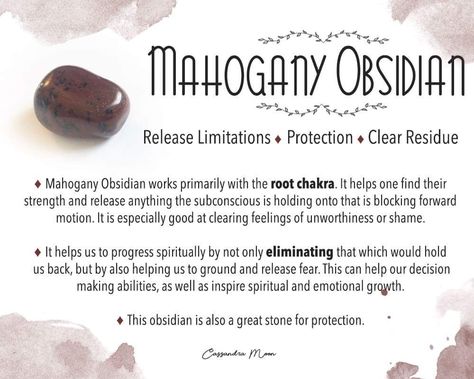 Mahogany Obsidian Crystal Meaning, Mahogany Obsidian Meaning, Obsidian Crystal Meaning, Witchy Crystals, Obsidian Meaning, Crystal Seashells, Mahogany Obsidian, Obsidian Crystal, Crystal Properties