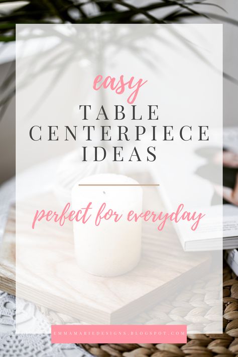 Easy table centerpiece ideas that are perfect for everyday. Do you need some ideas of what to put on your kitchen table to make it look pretty everyday? Here I have several table centerpiece ideas that you can try today. Middle Of Table Decor, Simple Centerpieces For Long Tables, Dining Table Decor Ideas Centerpieces, Round Centerpieces For Kitchen Table, Table Settings For Everyday, Tabletop Centerpiece Ideas, Casual Centerpieces For Kitchen Table, Cotton Centerpiece Table Decorations, Rectangular Kitchen Table Centerpiece