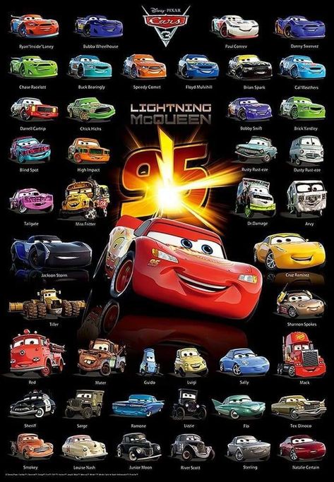 Disney Cars Bedroom, Cars Movie Characters, Cars The Movie, Disney Cars Characters, Disney Cars Diecast, Cars 3 Characters, Cars Disney Pixar, Disney Cars Movie, Disney Cars 3