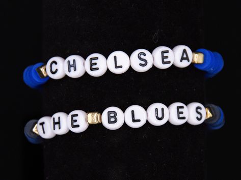 Clay Bead Bracelets, Football Lover, Diy Gifts For Him, Stamford Bridge, Clay Bead, Bracelet Ideas, Bead Bracelets, The Blues, Polymer Clay Beads