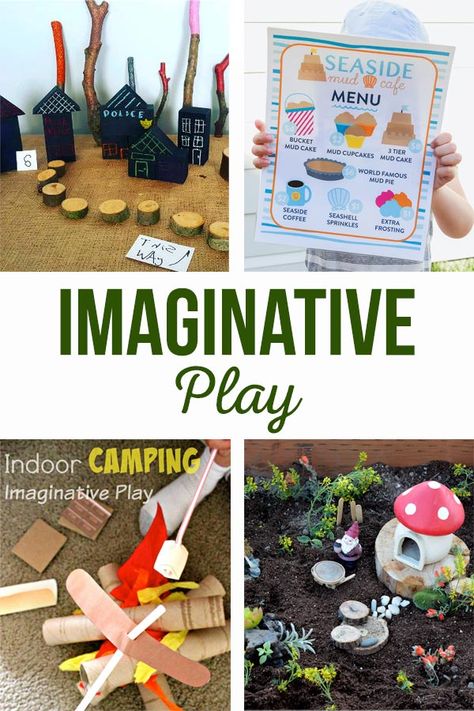 Imaginative Play | Activities and free printables to get your kids using their imaginations!  Free printables, games and so much more!  #kids #activities #imagination #play Dramatic Play Themes, Imagination Play, Kids Party Crafts, Diy Crafts Ideas, Mother Hen, Imagination Station, Kids Crafting, Diy And Crafts Sewing, Kids Room Organization