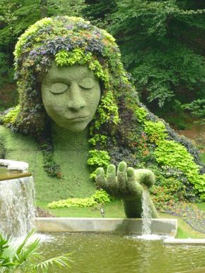 Cascading Planter, Atlanta Botanical Garden, Matka Natura, Topiary Garden, Water Features In The Garden, Have Inspiration, Land Art, Water Garden, Dream Garden