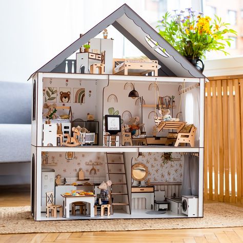 Wooden dollhouse kits