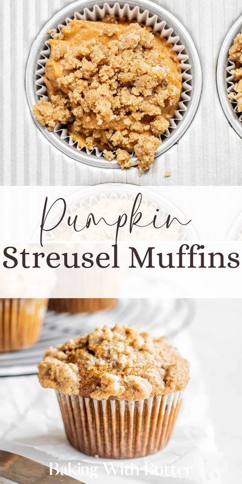 Treat yourself to the mouthwatering layers of our Pumpkin Streusel Muffins. Soft, spiced pumpkin base and a crumbly streusel topping—what more could you ask for? Pumpkin Muffins With Streusel Topping, Pumpkin Crumble Muffins, Streusel Topping For Muffins, Homemade Pumpkin Spice Mix, Apple Streusel Muffins, Best Pumpkin Muffins, Pumpkin Yogurt, Pumpkin Streusel, Pumpkin Streusel Muffins