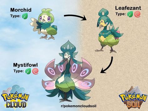 New Pokemon Starters, Pokemon Dex, Bird Pokemon, Pokemon Realistic, Pokemon Fakemon, Pokemon Fake, Pokemon Starters, Pokemon Regions, Pokemon Breeds