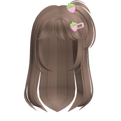 Roblox Hairstyles, Brown Kawaii, Texture Inspiration, Create An Avatar, Girl Hair, Straight Hair, Hair Accessory, Mix Match, Girl Hairstyles