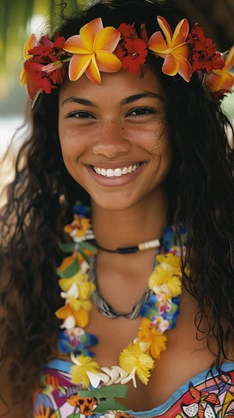 Native Hawaiian Culture, Hawaiian Girl Aesthetic, Islander Girl, Hawaii People, Tahitian Women, Tropical Woman, Samoan Women, Polynesian Women, Hawaiian Princess