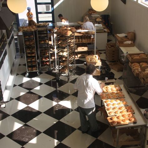 bakery Bakery Worker Aesthetic, Retro Bakery, Bakery Shop Interior, Bakery Owner, Nancy Silverton, Vintage Bakery, Bakery Interior, Baker Photography, Bakery Kitchen