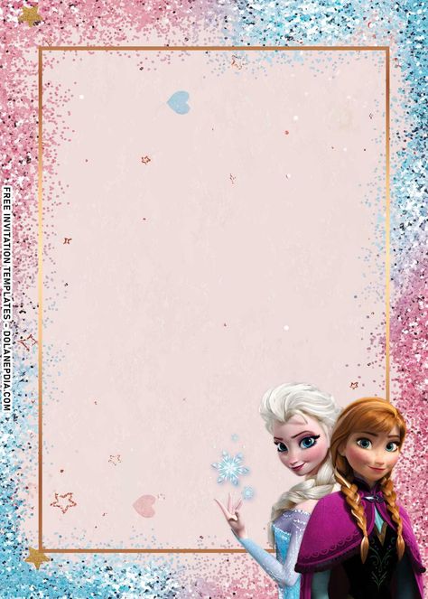 9+ Twinkling Cute Frozen Birthday Invitation Templates For Boy And Girl | Dolanpedia Free Frozen Invitations, Frozen Birthday Cards, Elsa Birthday Invitations, Frozen Party Invitations, Frozen Birthday Party Invites, Cute Frozen, Frozen Invitations, Frozen Birthday Theme, Frozen Birthday Invitations