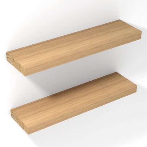 PRICES MAY VARY. 【Heavy Duty Wall Shelves】FALANZATH Floating Shelves are made of sturdy 100% solid sycamore wood and reinforced metal brackets. Enhanced metal brackets matched with precise screws ensure that no lean or sag during long-term placement. Each premium engineered wood shelves can hold up to 50 lbs, and the ordinary shelf maximum load 20lbs. Say no to cheap and easily breakable shelve 【Rustic Style】Our rustic floating shelves for bathroom measure 24”L x 6”W x 1.57”H, which can provide White Oak Shelf, Bathroom Floating Shelves Above Toilet, Floating Pantry Shelves, Light Wood Shelves, Above Toilet Shelves, Above Toilet Shelf, Shelf Above Toilet, Floating Shelf Bathroom, Living Room Wall Shelves