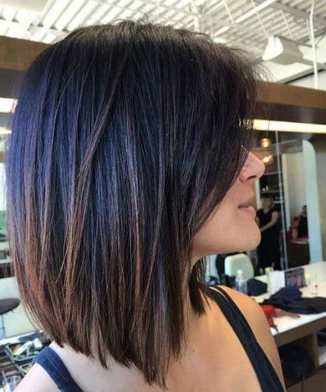 Medium Bob Haircut, Kadeřnické Trendy, Fesyen Rambut, Bob Hairstyles For Thick, Medium Bob Hairstyles, Balayage Ombre, Shoulder Hair, Haircut For Thick Hair, Medium Hair Cuts