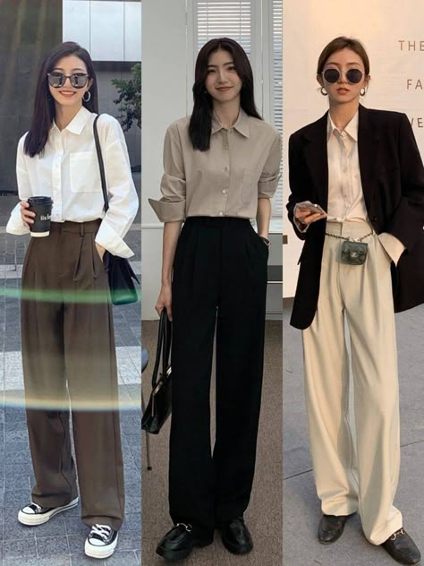 Retail Assistant Outfit, Chinese Office Outfit, Semi Professional Outfits Women, Museum Outfits Aesthetic, Formal Interview Outfit Woman, Japanese Fashion Women Casual, Clothes For Short Women, Korean Minimalist Outfit, Korean Fashion Office