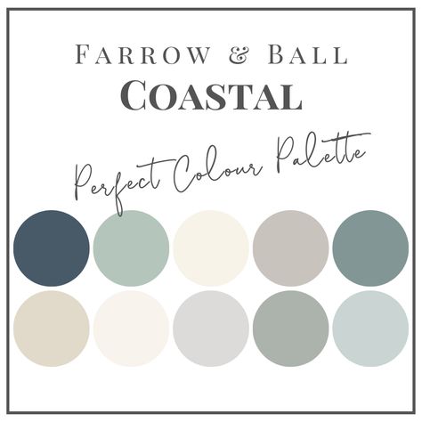 Coastal Palette Benjamin Moore, Beach Paint Colors Benjamin Moore, Coastal Interior Paint Colors Benjamin Moore, Beach House Color Palette Benjamin Moore, Colour Palette For Bathroom, Coastal Colors Benjamin Moore, Coastal Decor Color Palette, Benjamin Moore Lake House Colors, Beach House Color Palette Coastal