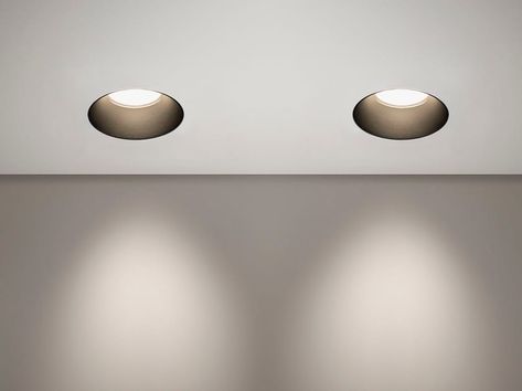 Round recessed LED die cast aluminium spotlight Bedroom Pot Lights, Recessed Spot Light, Modern Spot Lights, Recessed Led Lighting, Modern Recessed Lighting, Recessed Ceiling Spotlights, Celing Light, Apartment Lighting, Exhibit Ideas