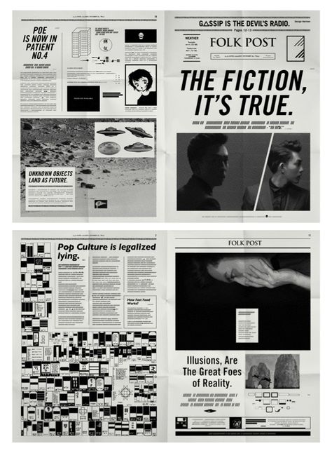 Yoga LIN Fiction | newspaper Newspaper Layout, Typography Posters, Editorial Design Layout, Zine Design, 타이포그래피 포스터 디자인, Newspaper Design, Text Layout, Publication Design, Poster Layout